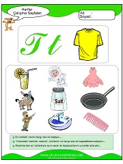 T Sesi Çalışma Sayfaları